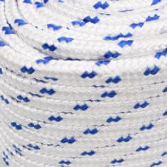 Vidaxl Lodné lano biele 18 mm 100 m polypropylén