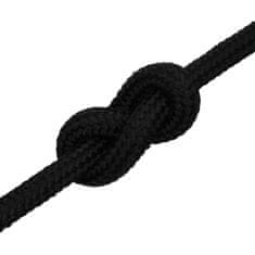 Vidaxl Pracovné lano čierne 18 mm 100 m polyester