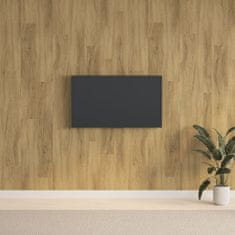 Vidaxl Nástenné panely vzhľad dreva hnedé PVC 2,06 m²