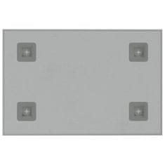 Vidaxl Nástenná magnetická tabuľa biela 40x30 cm tvrdené sklo