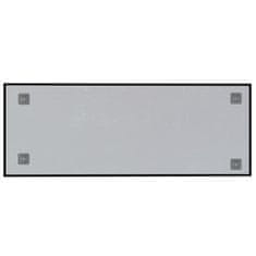 Vidaxl Nástenná magnetická tabuľa čierna 80x30 cm tvrdené sklo