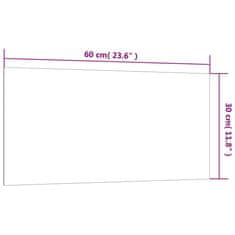 Vidaxl Nástenná magnetická tabuľa čierna 60x30 cm tvrdené sklo