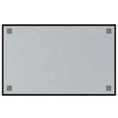Vidaxl Nástenná magnetická tabuľa čierna 80x50 cm tvrdené sklo