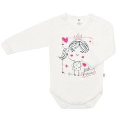 NEW BABY 2-dielna bavlnená súprava New Baby Funny smotanovo-ružová 68 (4-6m)