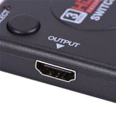 Northix 3-portový HDMI prepínač 