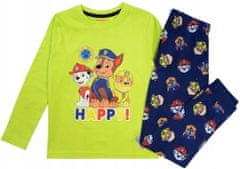 Eplusm Chlapčenské bavlnené pyžamo Paw Patrol Happy! Červená 128 / 7–8 rokov