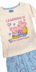 Eplusm Dievčenské bavlnené pyžamo Peppa Pig Super Power Ružová 116 / 5–6 rokov
