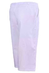BORTEX Nohavice biele 3/4 na pevný pás dámske (100% bavlna) 38/170