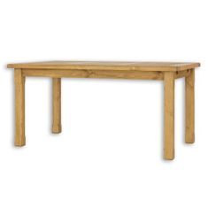 eoshop Jedálenský stôl ST701, 80x76x80, borovica, vosk (Dĺžka: 80, Farba dreva: Prírodné vosk)