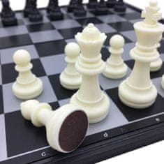Northix Herná súprava 3 v 1, šach - backgammon - dáma 