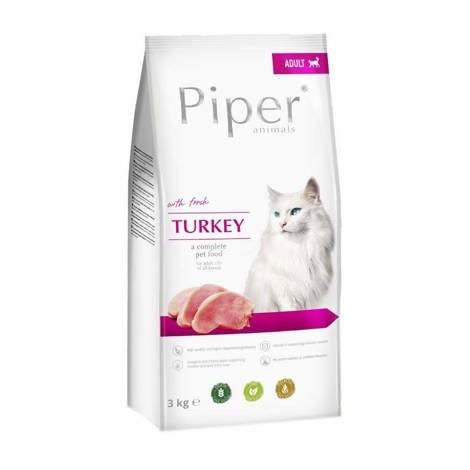 shumee DOLINA NOTECI Piper s krůtou 3 kg, suché krmivo pro kočky