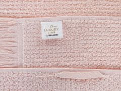 Beliani Sada 9 bavlnených froté uterákov ružová ATIU