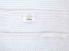 Beliani Sada 9 bavlnených froté uterákov biela ATIU
