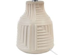 Beliani Keramická stolná lampa béžová OZAMA
