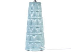 Beliani Keramická stolná lampa modrá VINCES