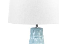 Beliani Keramická stolná lampa modrá VINCES