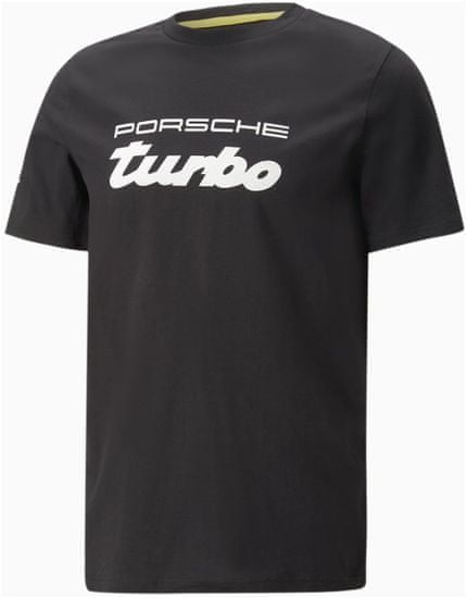 Porsche tričko PUMA Turbo černo-biele