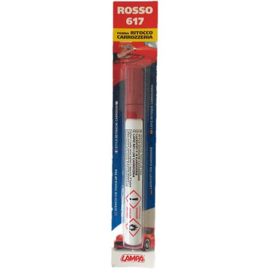 LAMPA Korekčné pero na lak vozidla, červená 10 ml
