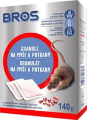 BROS Návnada Bros, na myši a potkany, granule, 140 g