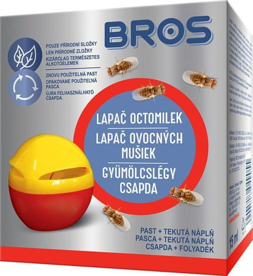 BROS Pasca a náhradná náplň Bros, do lapača ovocných mušiek