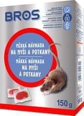 Návnada Bros, na myši a potkany, mäkká, 150 g