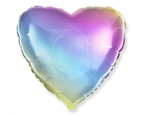 Flexmetal Fóliový balón srdce farebné 77x74cm