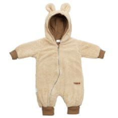 NEW BABY Luxusný detský zimný overal New Baby Teddy bear béžový 56 (0-3m)