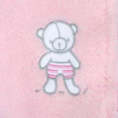 NEW BABY Zimná kombinézka New Baby Nice Bear ružová 56 (0-3m)