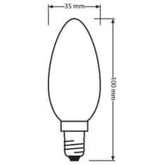 Osram 3x LED žiarovka E14 B35 5,5W = 60W 806lm 4000K Neutrálna biela 300°