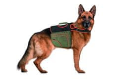 Karlie Batoh pre psov zeleno-oranžový reflexný veľ. XL