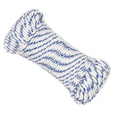 Vidaxl Lodné lano biele 5 mm 100 m polypropylén