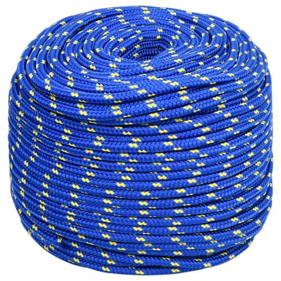 Vidaxl Lodné lano modré 8 mm 25 m polypropylén