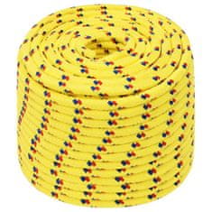 Vidaxl Lodné lano žlté 14 mm 250 m polypropylén