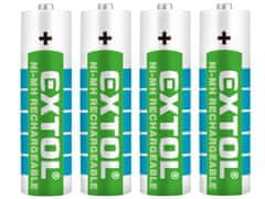Extol Energy Batéria nabíjací, 4ks, AA (HR6), 1,2V, 2400mAh, NiMh