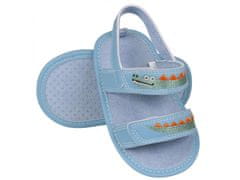 sarcia.eu Modré detské sandále, krokodílie, so suchým zipsom 0-3 m 16 EU