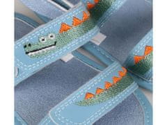 sarcia.eu Modré detské sandále, krokodílie, so suchým zipsom 3-6 m 17 EU