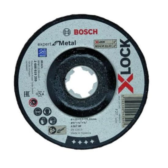 BOSCH Professional X lock Expert metal 125 x 6mm brúsny (2608619259)