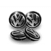 Tabuľky s emblémom Volkswagen, perforované 65 mm Sada 4 kusov
