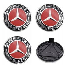 BB-Shop Emblémy Mercedes 75 mm sada 4 kusov