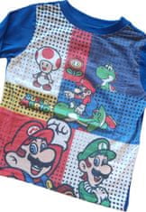 SETINO Chlapčenské tričko s dlhým rukávom Super Mario 98 / 2–3 roky Modrá