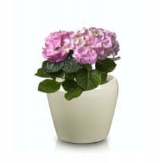 Polnix Keramický kvetináč 12,5 cm krémovej farby