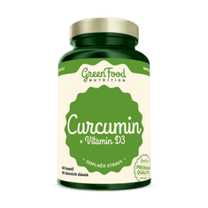 GreenFood Nutrition Curcumin + Vitamín D3 60 kapsúl