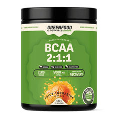 GreenFood Nutrition Performance BCAA 2:1:1 420g - Mandarínka