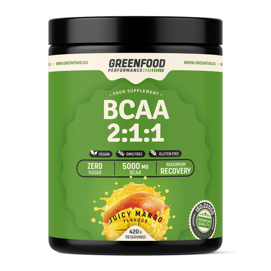 GreenFood Nutrition Performance BCAA 2:1:1 420g - Mango