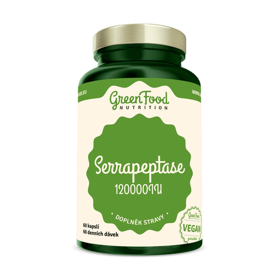 GreenFood Nutrition Serrapeptase 120000IU 60 kapsúl
