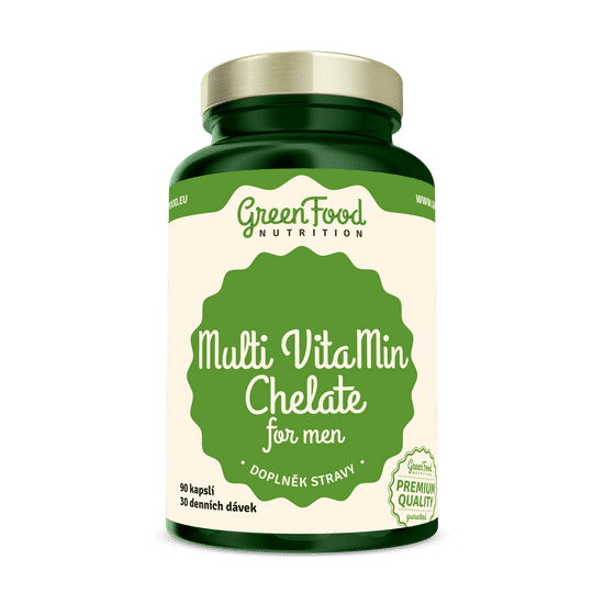 GreenFood Nutrition Multi VitaMin Chelát pre mužov 90 kapsúl