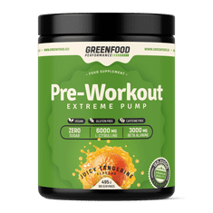 GreenFood Nutrition Performance Pre-Workout 495g - Mandarínka