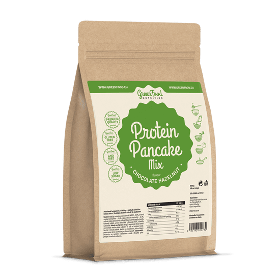 GreenFood Nutrition Proteínové palacinky 500g - Čoko-lieskový orech