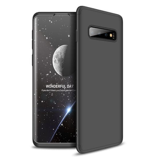 GKK Ochranné puzdro GKK 360 - Predný a zadný kryt celého mobilu pre Samsung Galaxy S10 Plus - Čierna KP9563