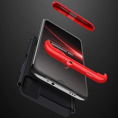 GKK Ochranné puzdro GKK 360 - Predný a zadný kryt celého mobilu pre Xiaomi Poco M3/Redmi 9 - Čierna/Červená KP10477